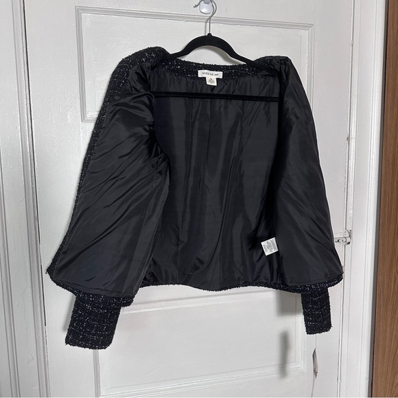 Skye's the Limit NWT Wool Black Tweed Blazer Jacket Sz 12 Classic Preppy Y2K - Picture 12 of 16